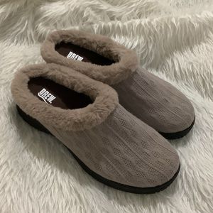 Drew comfy clog stone sweater knit shoes size 11w